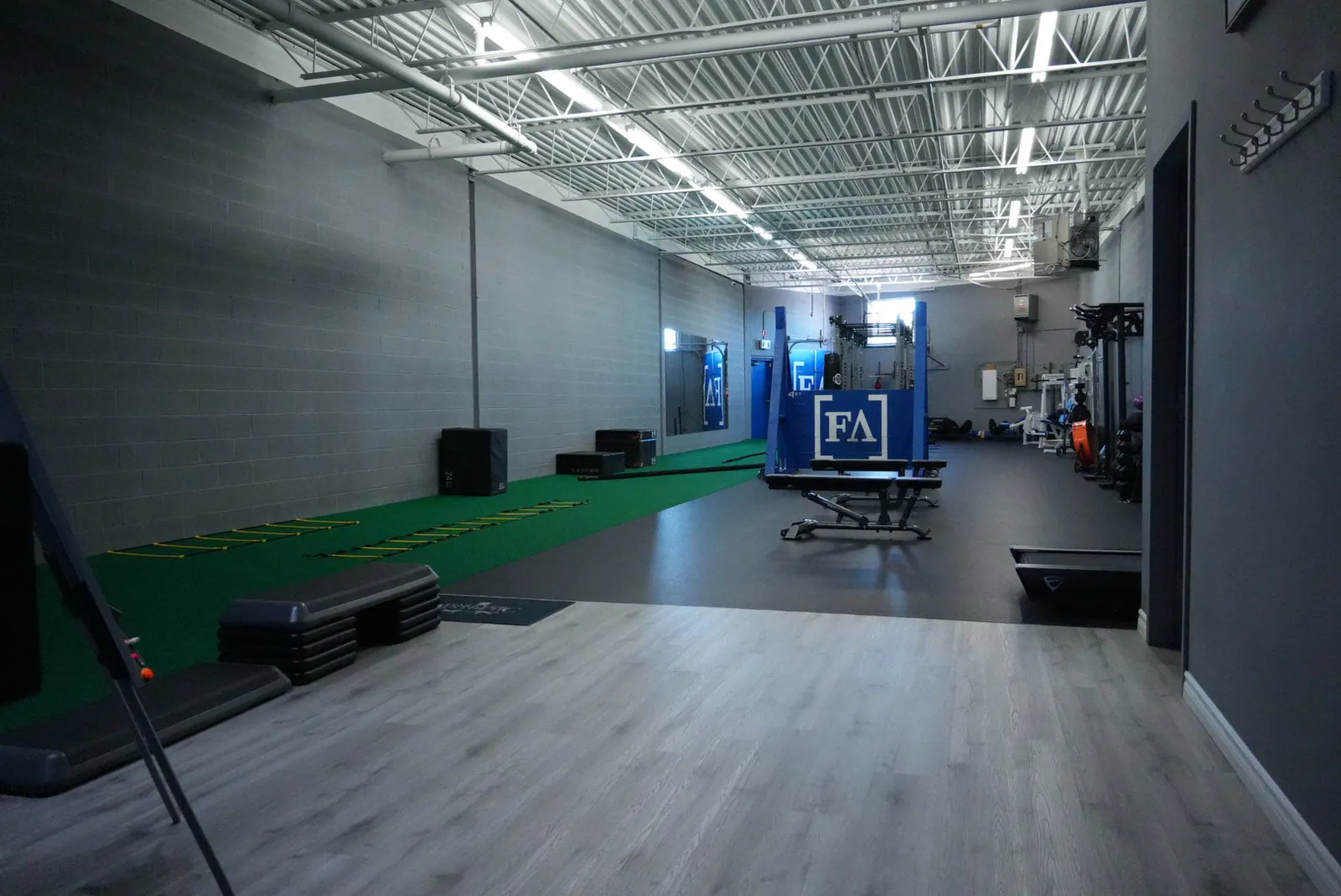 Open turf and conditioning space