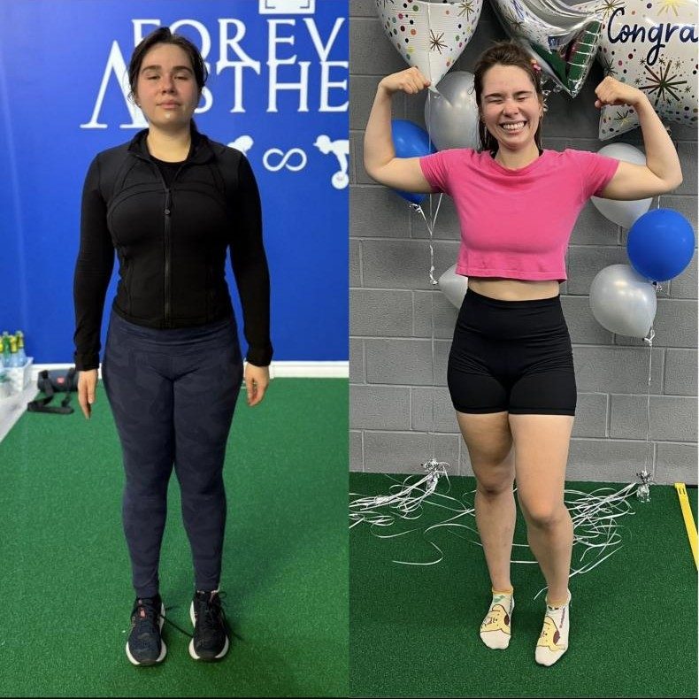 Alexia's before and after photos