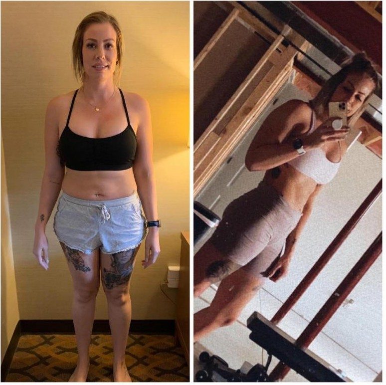 Kristin's before and after photos