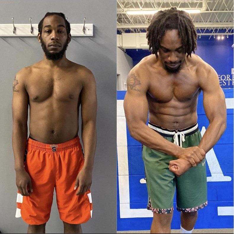 Quan's before and after photos